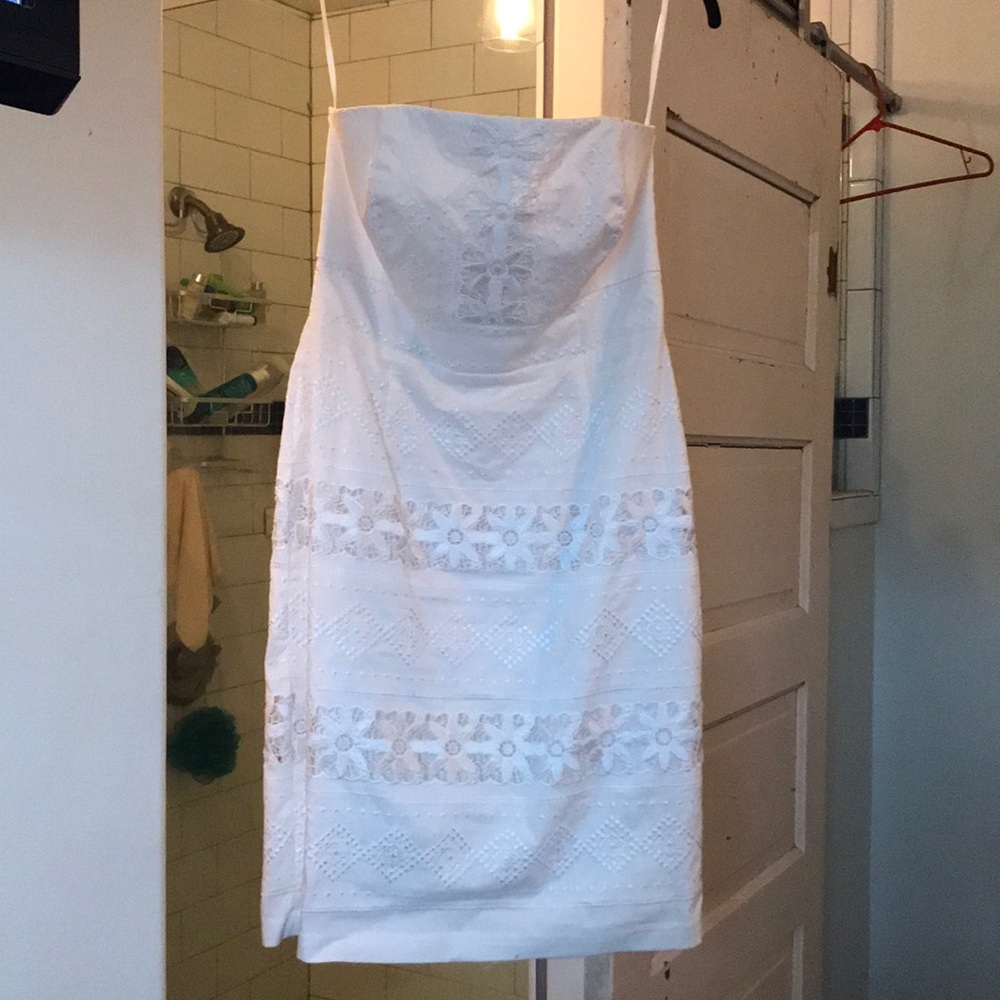 White House Black Market Strapless Dress